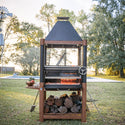 Tagwood The BEAST Argentine Santa Maria Style Wood Fire & Charcoal Gaucho Grill - Cold-Roll Steel