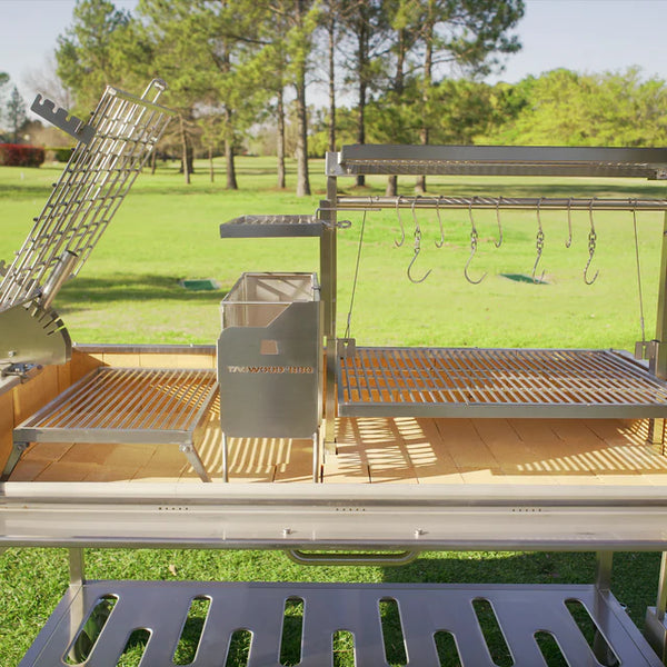 Tagwood XL Freestanding Argentine Santa Maria Wood Fire & Charcoal Gaucho Grill