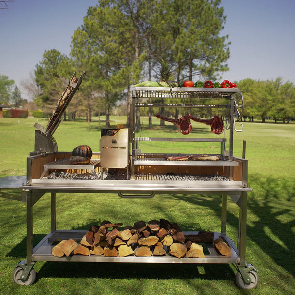Tagwood XL Freestanding Argentine Santa Maria Wood Fire & Charcoal Gaucho Grill