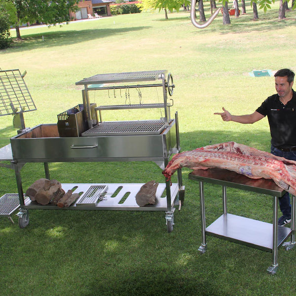 Tagwood XL Freestanding Argentine Santa Maria Wood Fire & Charcoal Gaucho Grill