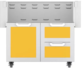 36 Inch Double Drawer and Door Cart