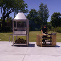 Tagwood The BEAST Argentine Santa Maria Style Wood Fire & Charcoal Gaucho Grill - All Stainless Steel