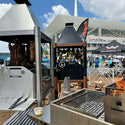 Tagwood The BEAST Argentine Santa Maria Style Wood Fire & Charcoal Gaucho Grill - Cold-Roll Steel
