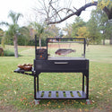 Tagwood Freestanding Argentine Santa Maria Wood Fire & Charcoal Gaucho Grill - Cold-Roll Steel