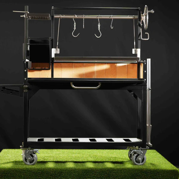 Tagwood Freestanding Argentine Santa Maria Wood Fire & Charcoal Gaucho Grill - Cold-Roll Steel
