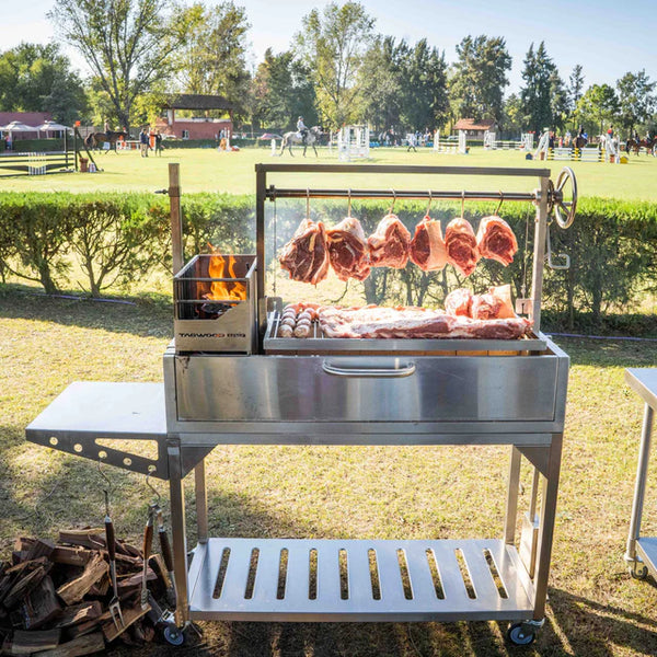Tagwood Freestanding Argentine Santa Maria Wood Fire & Charcoal Gaucho Grill