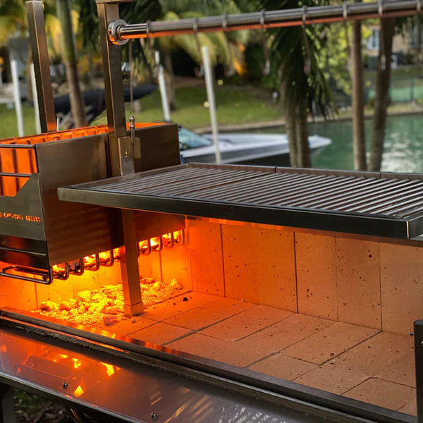 Tagwood Freestanding Argentine Santa Maria Wood Fire & Charcoal Gaucho Grill