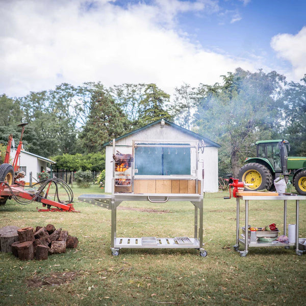 Tagwood Freestanding Argentine Santa Maria Wood Fire & Charcoal Gaucho Grill