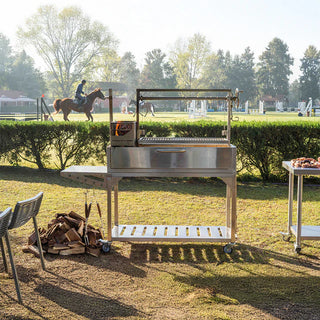 Tagwood Freestanding Argentine Santa Maria Wood Fire & Charcoal Gaucho Grill