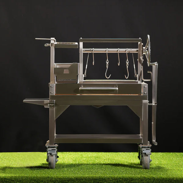 Tagwood Freestanding MINI Argentine Santa Maria Wood Fire & Charcoal Gaucho Grill