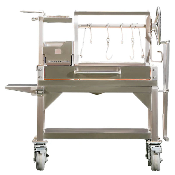 Tagwood Freestanding MINI Argentine Santa Maria Wood Fire & Charcoal Gaucho Grill