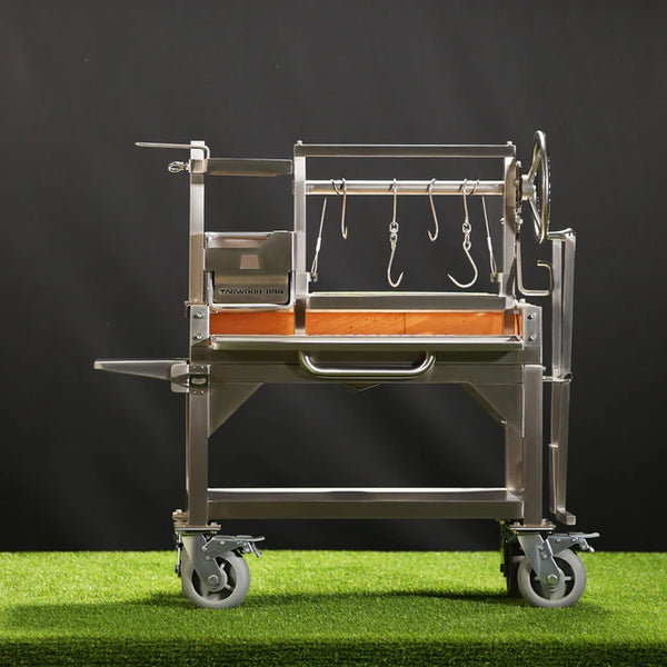 Tagwood Freestanding MINI Argentine Santa Maria Wood Fire & Charcoal Gaucho Grill