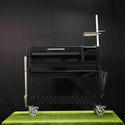 Tagwood Freestanding Argentine Wood Fire & Charcoal Gaucho Grill- Cold-Roll Steel