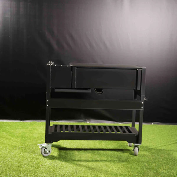 Tagwood Freestanding Argentine Wood Fire & Charcoal Gaucho Grill- Cold-Roll Steel