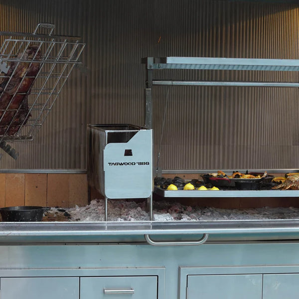 Tagwood XL Built-in Argentine Santa Maria Wood Fire & Charcoal Gaucho Grill
