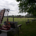 Tagwood Freestanding Argentine Charcoal Gaucho Grill with Firebox