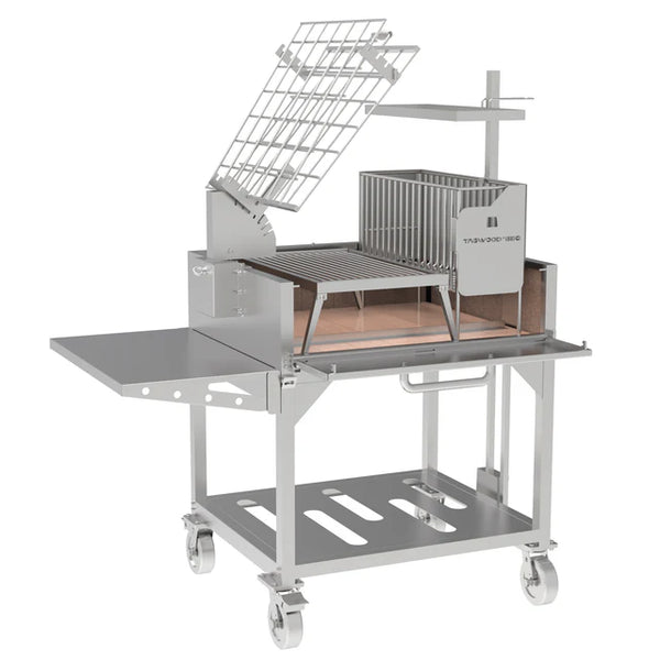 Tagwood Freestanding Argentine Charcoal Gaucho Grill with Firebox