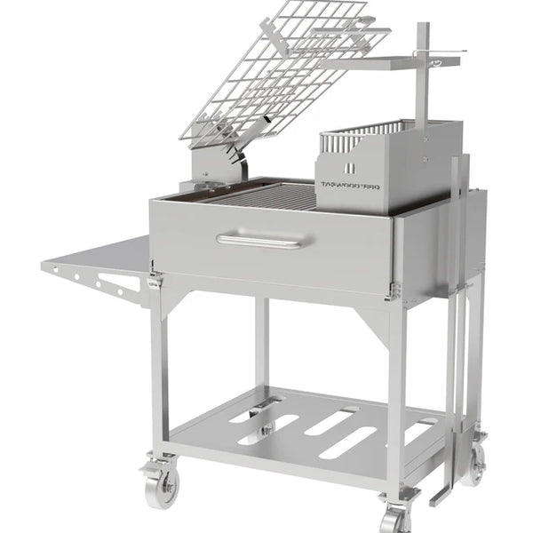 Tagwood Freestanding Argentine Charcoal Gaucho Grill with Firebox