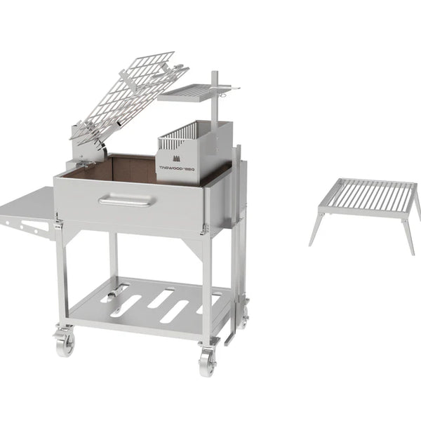 Tagwood Freestanding Argentine Charcoal Gaucho Grill with Firebox