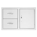 TrueFlame 42 Inch 2-Drawer & Access Door Combo