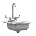 TrueFlame 15x15" Drop-in Sink