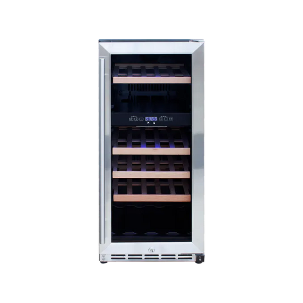 TrueFlame 15" Outdoor Rated Dual Zone Wine Cooler