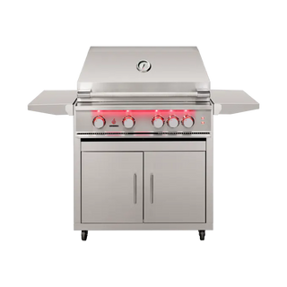 TrueFlame 32" 4 Burner Gas Grill with Cart