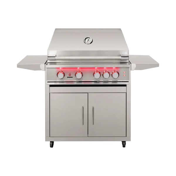 TrueFlame 32" 4 Burner Gas Grill with Cart