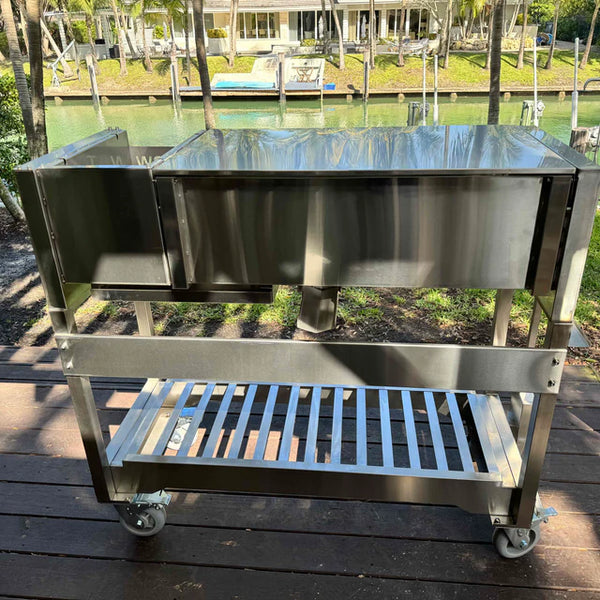 Tagwood Freestanding Argentine Wood Fire & Charcoal Gaucho Grill