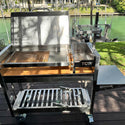 Tagwood Freestanding Argentine Wood Fire & Charcoal Gaucho Grill