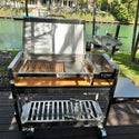 Tagwood Freestanding Argentine Wood Fire & Charcoal Gaucho Grill