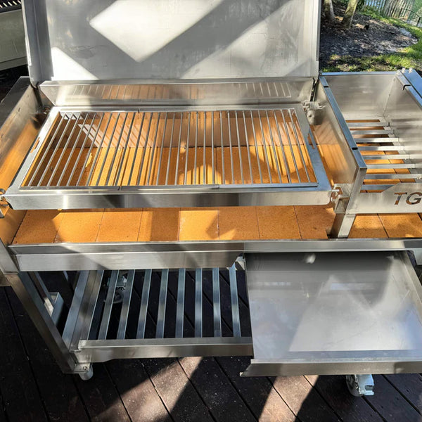 Tagwood Freestanding Argentine Wood Fire & Charcoal Gaucho Grill