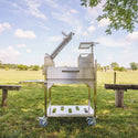 Tagwood Freestanding Argentine Charcoal Gaucho Grill with Firebox
