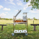 Tagwood Freestanding Argentine Charcoal Gaucho Grill with Firebox