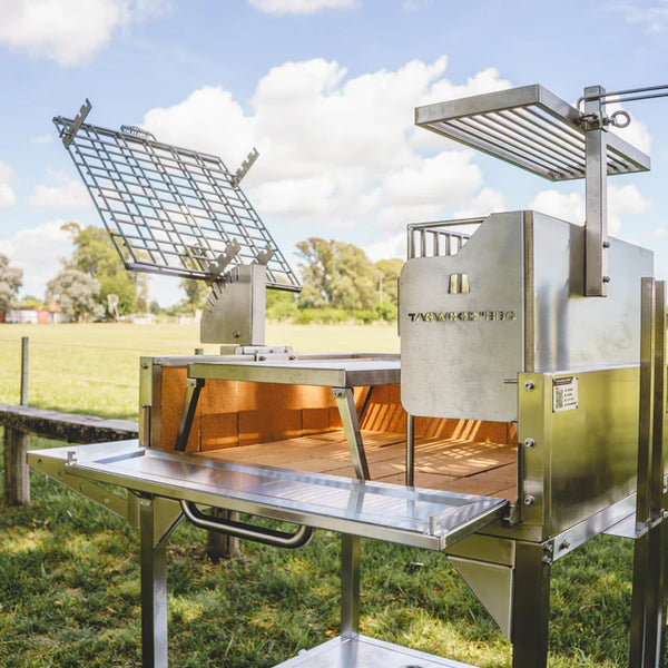 Tagwood Freestanding Argentine Charcoal Gaucho Grill with Firebox