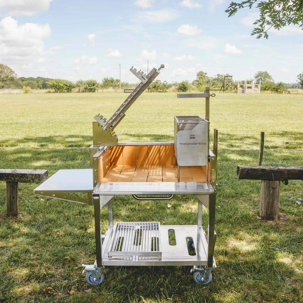 Tagwood Freestanding Argentine Charcoal Gaucho Grill with Firebox
