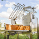 Tagwood Freestanding Argentine Charcoal Gaucho Grill with Firebox