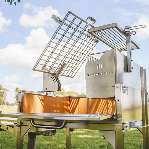 Tagwood Freestanding Argentine Charcoal Gaucho Grill with Firebox