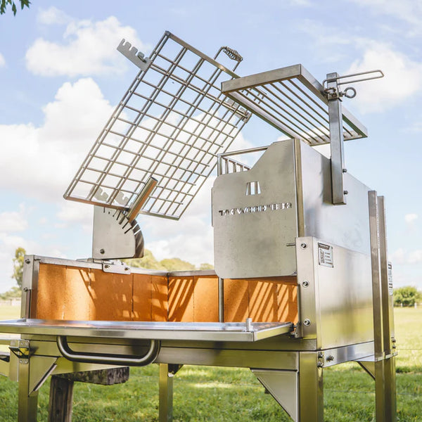 Tagwood Freestanding Argentine Charcoal Gaucho Grill with Firebox