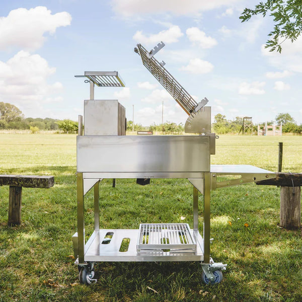 Tagwood Freestanding Argentine Charcoal Gaucho Grill with Firebox