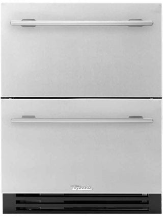 True Residential ADA Height 24" Stainless Steel Undercounter Refrigerator Drawers