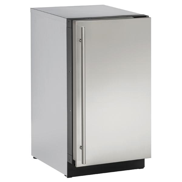 U-Line Solid Refrigerator 18" Reversible Hinge Stainless Solid 115v