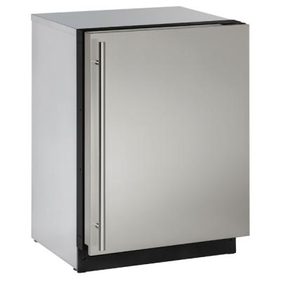 U-Line Solid Refrigerator 24" Reversible Hinge Stainless Solid 115v
