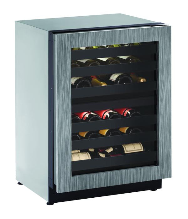 U-Line Wine Captain 24" Dual Zone Reversible Hinge Integrated Frame 115v