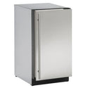 U-Line Clear Ice Machine 18" Reversible Hinge Stainless Solid 115v