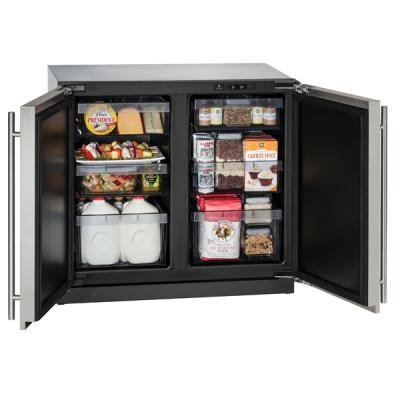 U-Line Solid Refrigerator 36" Dual Zone Stainless Solid 115v