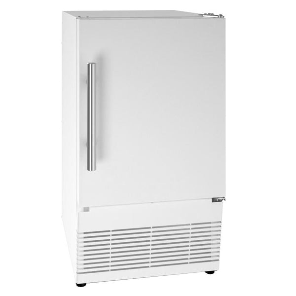 U-Line Ice Maker 15" Reversible Hinge White Solid 115v