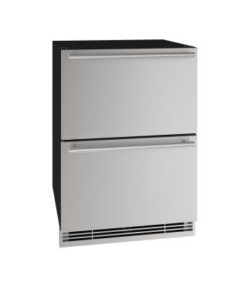 U-Line Refrigerator Drawers 24" Stainless Solid 115v