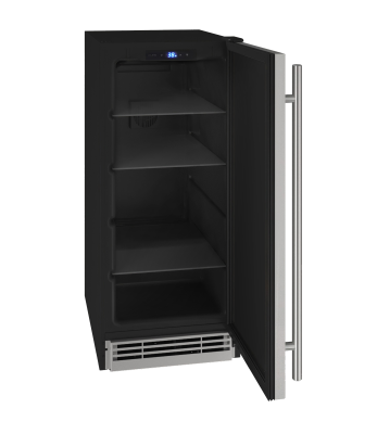 U-Line Solid Refrigerator 15" Reversible Hinge Stainless Solid 115v
