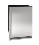 U-Line Solid Refrigerator 24" Reversible Hinge Stainless Solid 115v